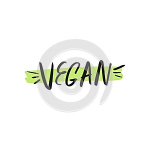 Vector natural green organic product logo, tag and label