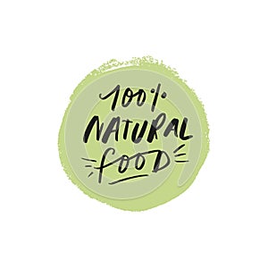 Vector natural green organic product logo, tag and label