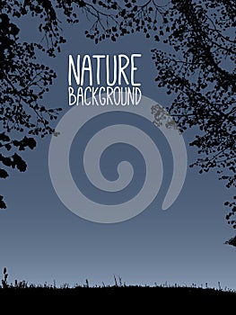 Vector nature background