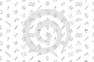 Vector Navigation pattern. Navigation seamless background