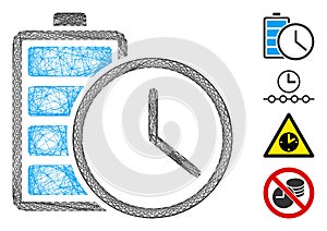 Net Battery Time Vector Mesh