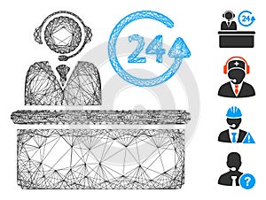 Net Everytime Support Desk Vector Mesh