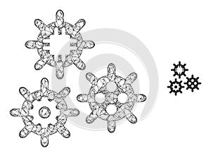 Linear Mesh Micro Mechanics Icon