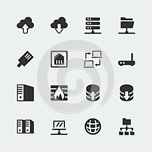 Vector network icons set