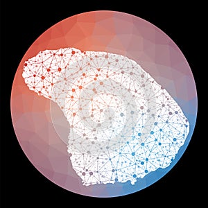 Vector network Lanai map.