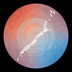 Vector network Palawan map.