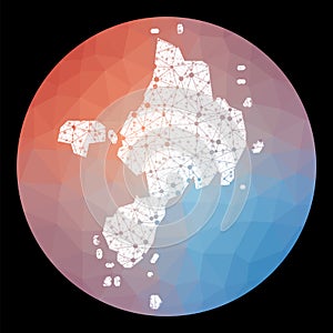 Vector network Sark map.