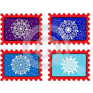 Vector new year stamp and postmark