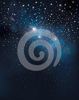 Vector night starry sky.