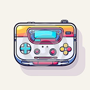 Vector of a Nintendo Wii game controller on a table