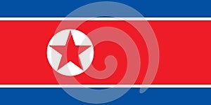 Vector North Korean flag background