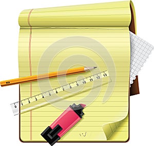 Vector notepad XXL detailed icon