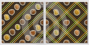 Vector Nut Seamless Patterns