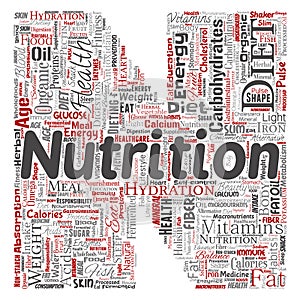 Vector nutrition health diet letter font N