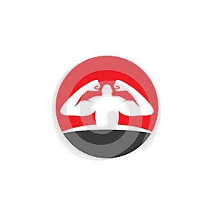 Vector object and Icons for Sport Label, Gym Badge, Fitness Logo Design.