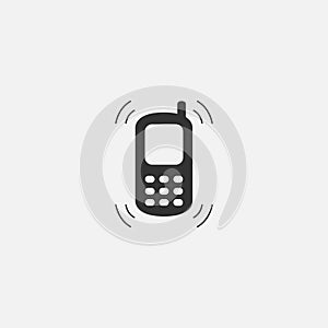 Vector object of phone web line isolated icon