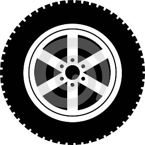 Vector OffRoad Tire Wheels Automotive Car Service Logo Template