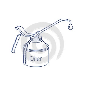 Vector oiler icon.