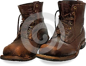 Vector old boots