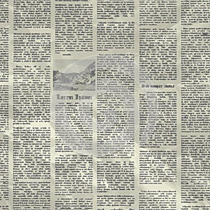 Vector old newspaper background texture.
