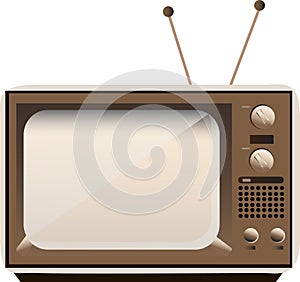 Vector old TV