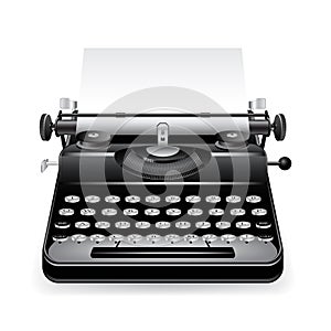 Vector old typewriter icon