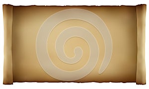 Vector Old Unrolled Paper Scroll