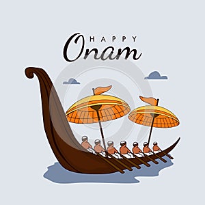vector onam poster celebration template