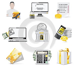 Vector online banking icon set. Part 2