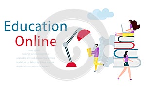 Vector Online education, distance studying people