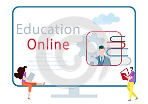 Vector Online education, distance studying people