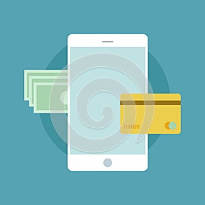 Vector of online payment icon