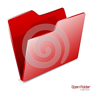 Vector.Open Folder icon isolated.