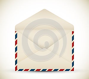 Vector open vintage envelope