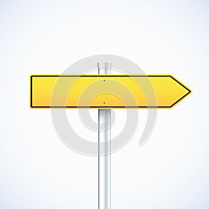 Vector orange waymark isolated