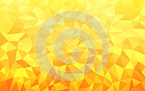 Vector Orange and Yellow Gradient Geometric Background with Polygons Pattern