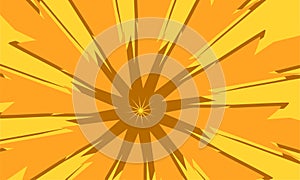 vector Orange And Yellow Sunburst Background design