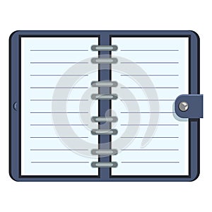 Vector Organizer with Blank Lined Pages