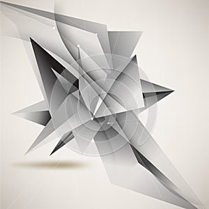 Vector origami inspired business background