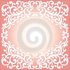 Vector ornament in Victorian style. Ornate baroque element for d