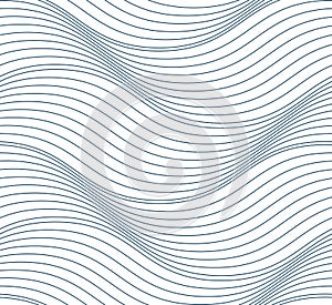 Vector ornamental continuous background made using undulate line photo