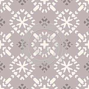 Abstract floral background in gray color. Repeat design for decor, wallpaper, textile