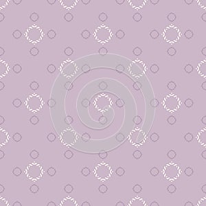Vector ornamental seamless pattern. Elegant lilac geometric ornament texture
