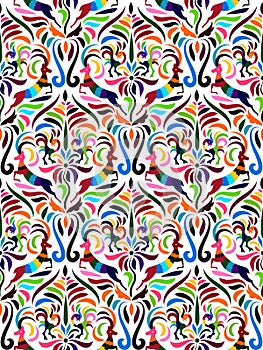 Vector Otomi Style Pattern photo