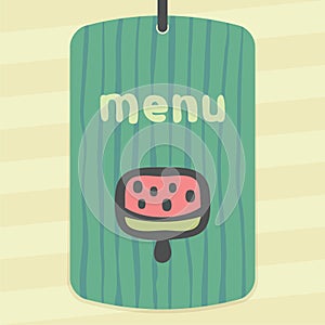 Vector outline fruit ice cream lolly icon. Modern logo and pictogram.