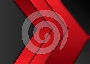 Vector Overlapping Red and Black Layers Background