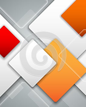 Vector Overlapping Squares Background