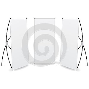Vector pack banner x-stands display photo