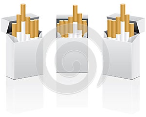 Vector pack of cigarettes
