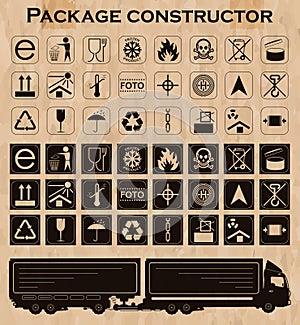 Vector package constructor. Packaging symbols